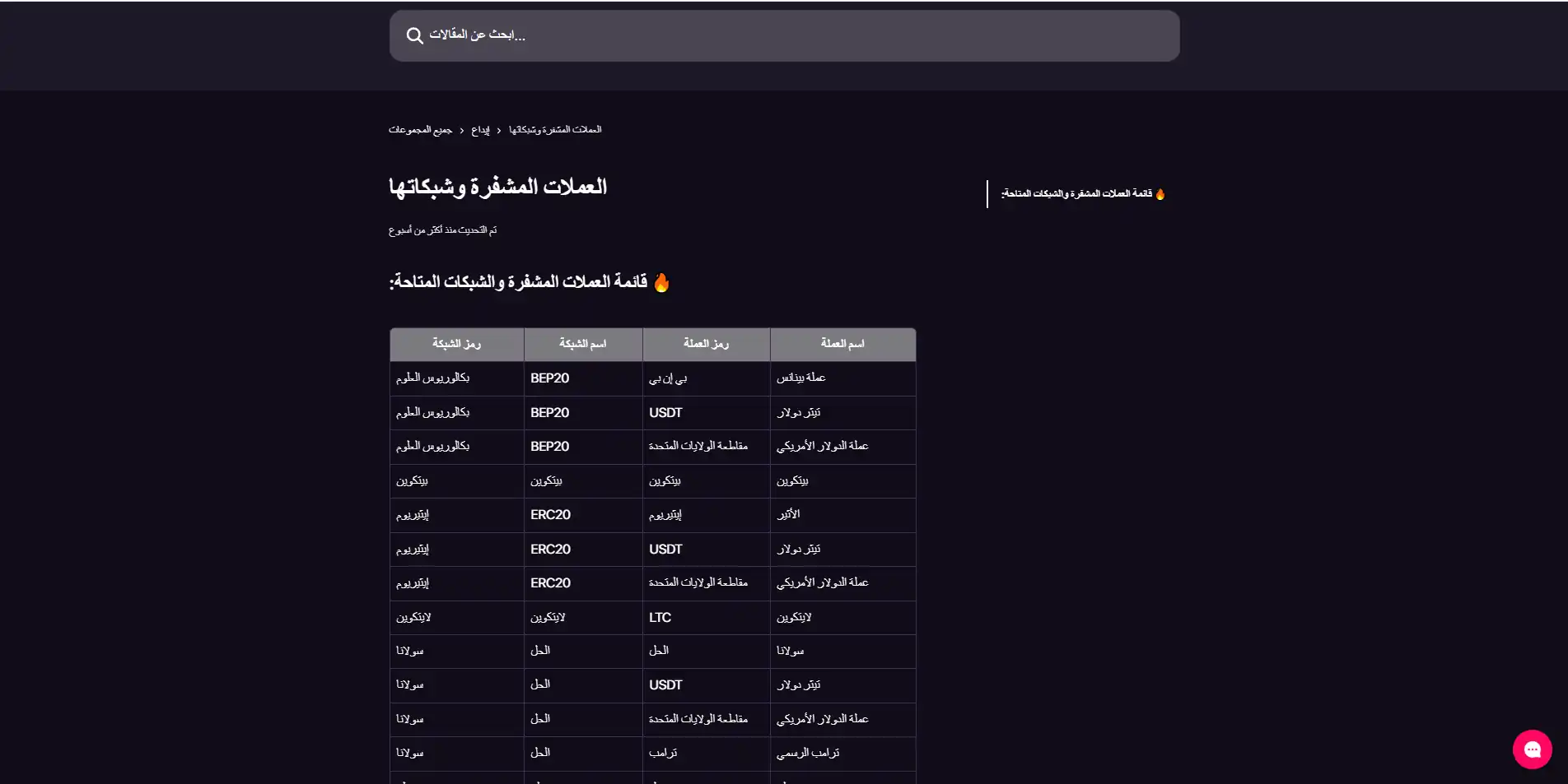 واجهة الإيداع والعملات الرقمية في CHEXX